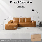 ovios Cloud Sectional Couch with L Shape Chaise Modern Modular Sofa