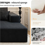 Settab Cloud Modular Sectional Sofa U Shaped Deep Seat Living Room Couch