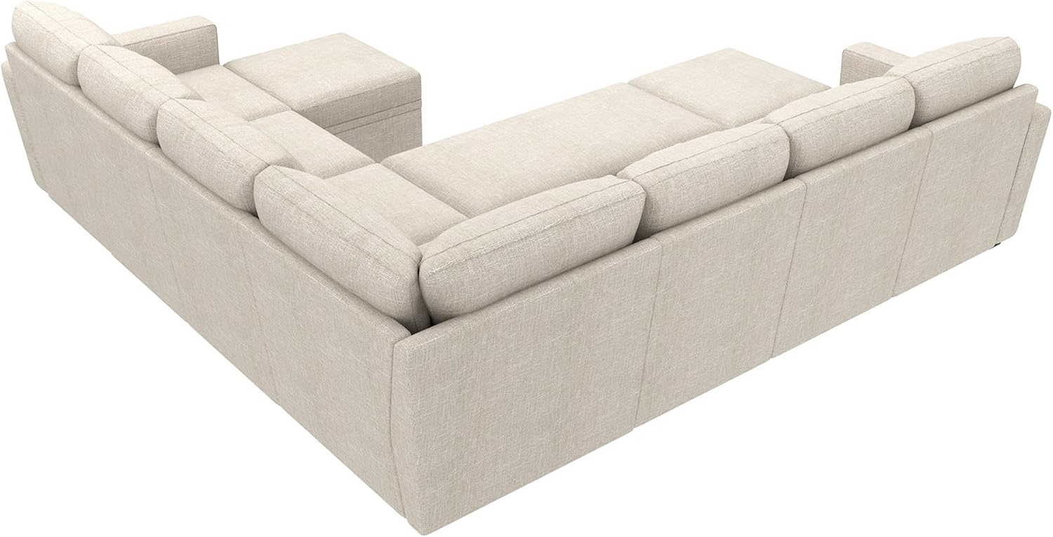 HONBAY Modular Sectional Sleeper Sofa L Shaped Couch with Pull Out Bed