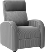 JUMMICO Adjustable Recliner Chair Thick Cushion Home Theater Sofa Living Room