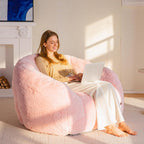 MAXYOYO Giant Bean Bag Chair Oversized Faux Fur Sofa for Adults Kids