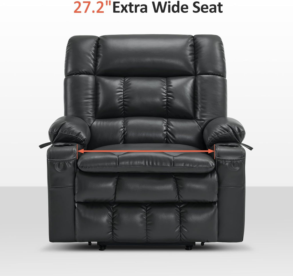MCombo Dual Motor Power Lift Recliner Chair for Elderly with Heat Massage USB