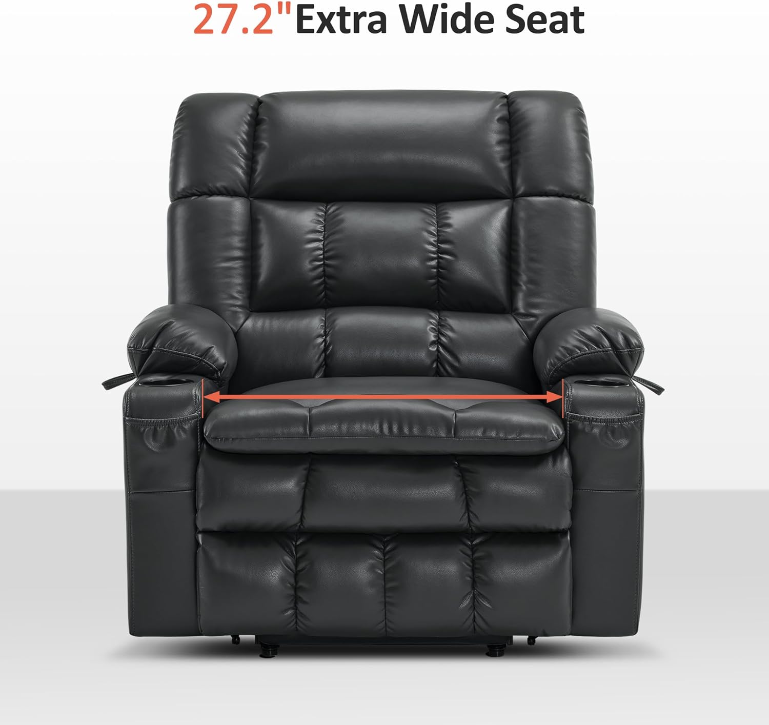 MCombo Dual Motor Power Lift Recliner Chair for Elderly with Heat Massage USB