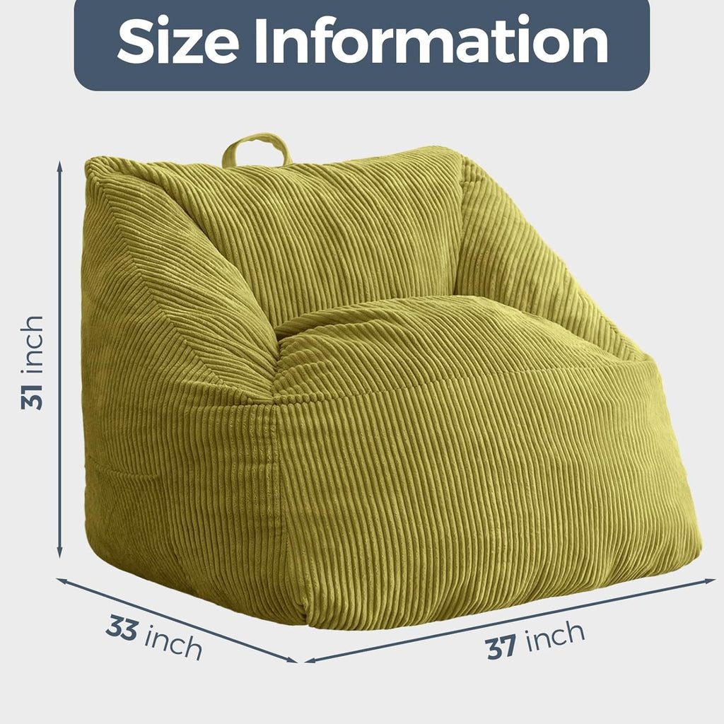 MAXYOYO Bean Bag Chair Floor Sofa with Handle and Pocket for Adults and Kids