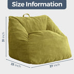 MAXYOYO Bean Bag Chair Floor Sofa with Handle and Pocket for Adults and Kids
