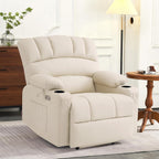 MCombo Power Lift Recliner Chair for Elderly with Heat Massage USB Cup Holders