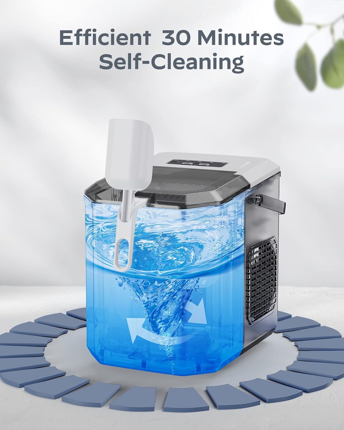 Silonn Nugget Ice Maker Countertop 33lbs Daily Soft Chewable Ice Machine