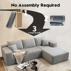 Settab Cloud Modular Sectional Sofa U Shaped Deep Seat Living Room Couch