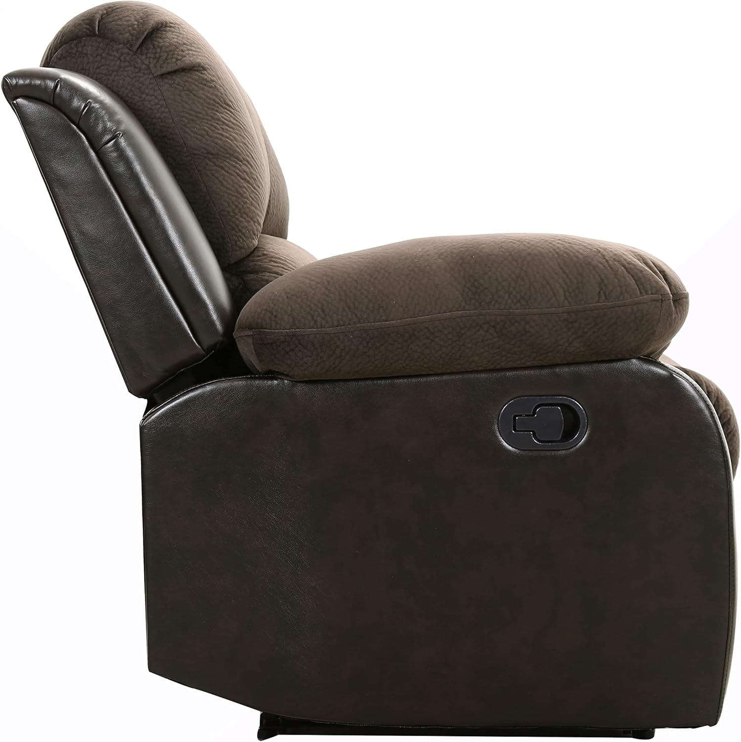 Lexicon Loveseat Recliner Double Sofa Manual Pull Tab Faux Leather Living Room