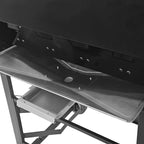 Cuisinart 4 Burner Propane Gas Grill Portable BBQ with Lid Wheels Side Shelves