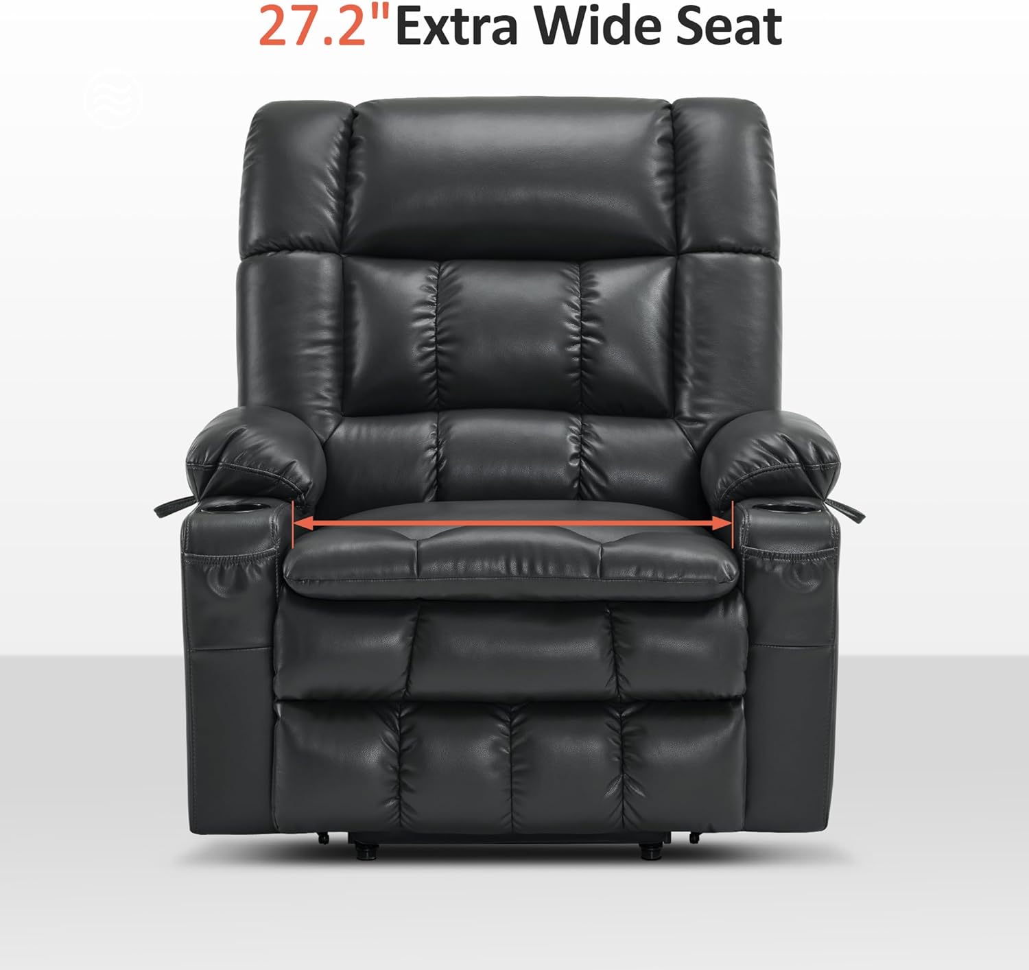 MCombo Dual Motor Power Lift Recliner Chair for Elderly with Heat Massage USB