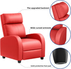 JUMMICO Adjustable Recliner Chair Thick Cushion Home Theater Sofa Living Room