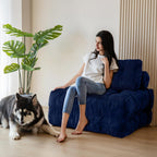 MAXYOYO Folding Sofa Bed Convertible Sleeper Chair with Pillow