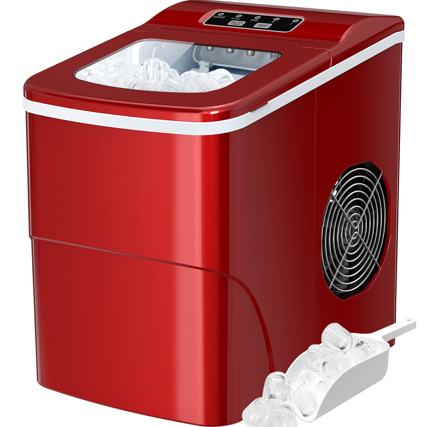 Silonn Nugget Ice Maker Countertop 44lbs Daily Stainless Steel Ice Machine