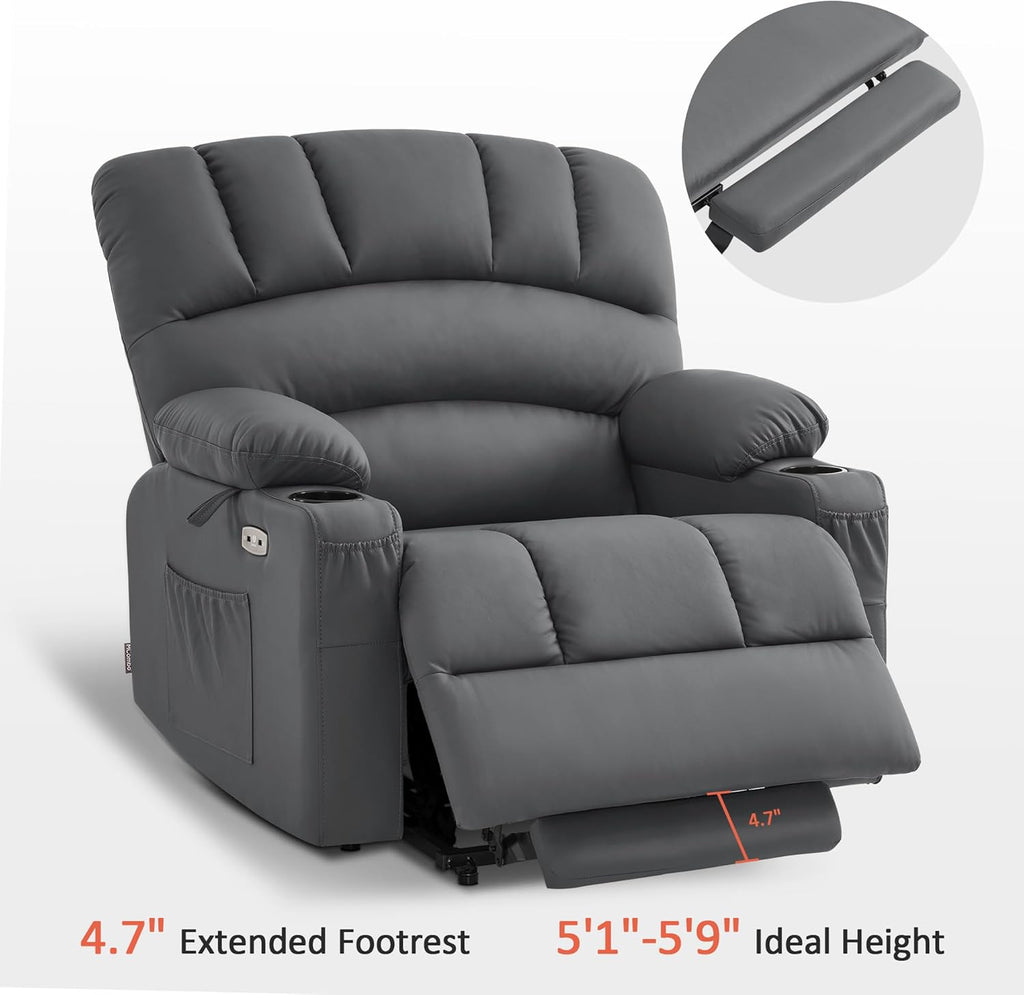 MCombo Power Lift Recliner Chair for Elderly with Heat Massage USB Cup Holders