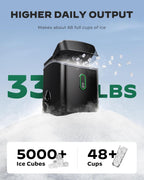 Silonn Nugget Ice Maker Countertop 33lbs Daily Soft Chewable Ice Machine