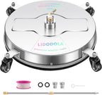 LidoDola 14 Inch Pressure Washer Surface Cleaner with Wheels for Concrete Patio Deck