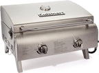 Cuisinart Portable Propane Gas Grill 2 Burner Stainless Steel Tabletop BBQ