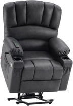 MCombo Power Lift Recliner Chair for Elderly with Heat Massage USB Cup Holders