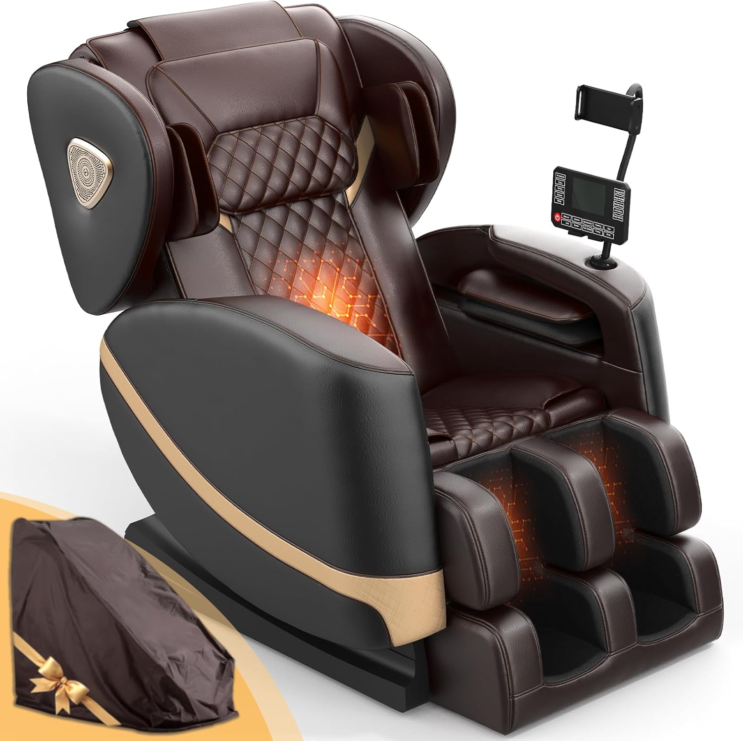 FURNIMAT Full Body Massage Chair Zero Gravity with Heat Foot Massage Bluetooth