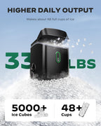 Silonn Nugget Ice Maker Countertop 33lbs Daily Soft Chewable Ice Machine