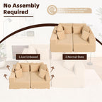 Afuson Boneless Sectional Sofa L Shape Deep Seat Cloud Couch Living Room