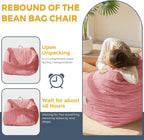 MAXYOYO Bean Bag Chair Floor Sofa with Handle and Pocket for Adults and Kids