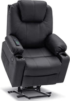 MCombo Electric Power Lift Recliner Massage Heat Chair for Elderly 3 Positions 2 Pockets USB