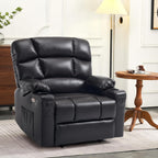 MCombo Large Power Lift Recliner Chair with Dual Motor Massage Heat Faux Leather