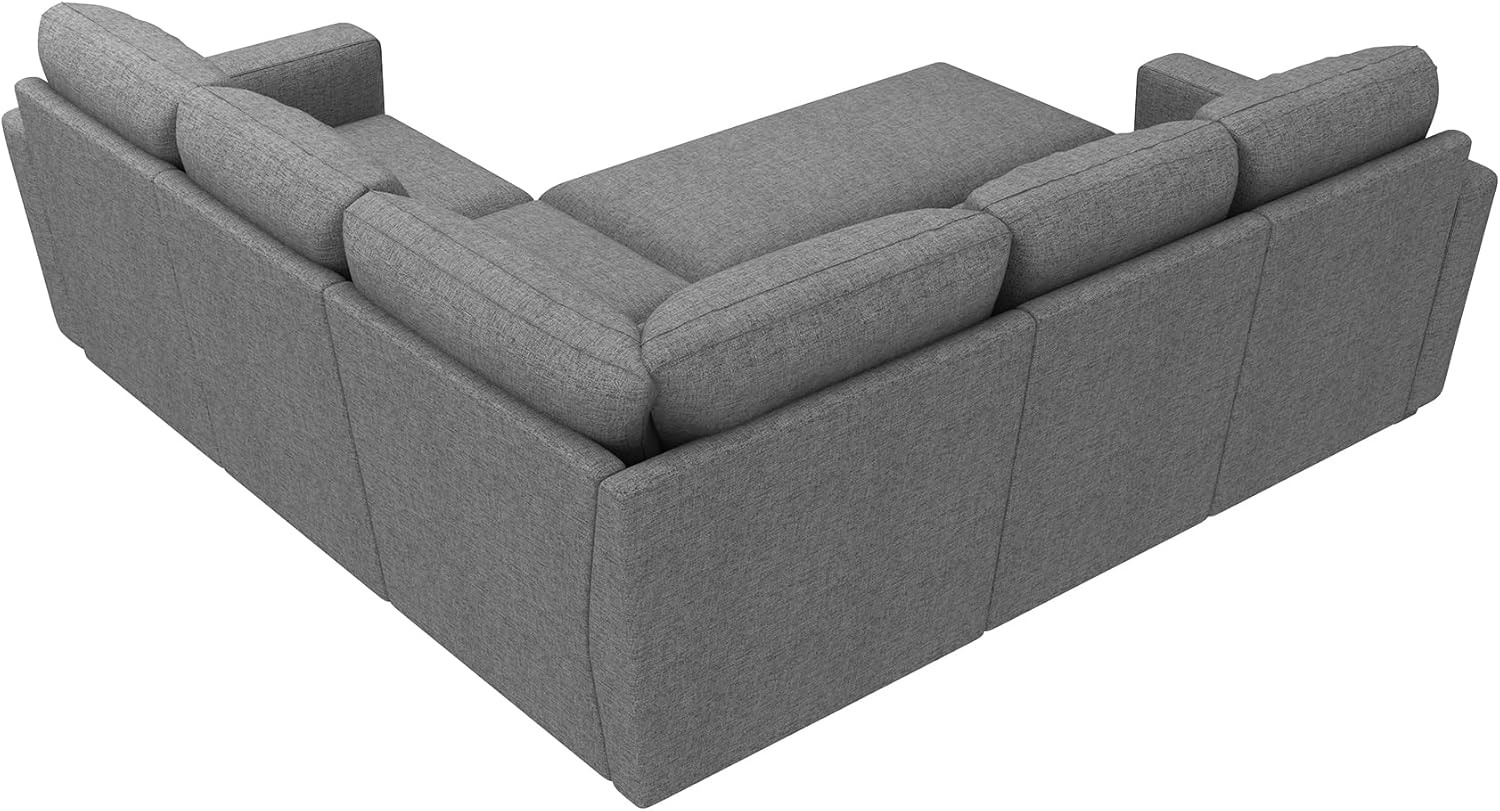 HONBAY Modular Sectional Sleeper Sofa L Shaped Couch with Pull Out Bed