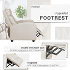 Homall Modern Recliner Chair PU Leather Padded Seat Single Sofa