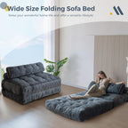 MAXYOYO Folding Sofa Bed Convertible Sleeper Chair with Pillow