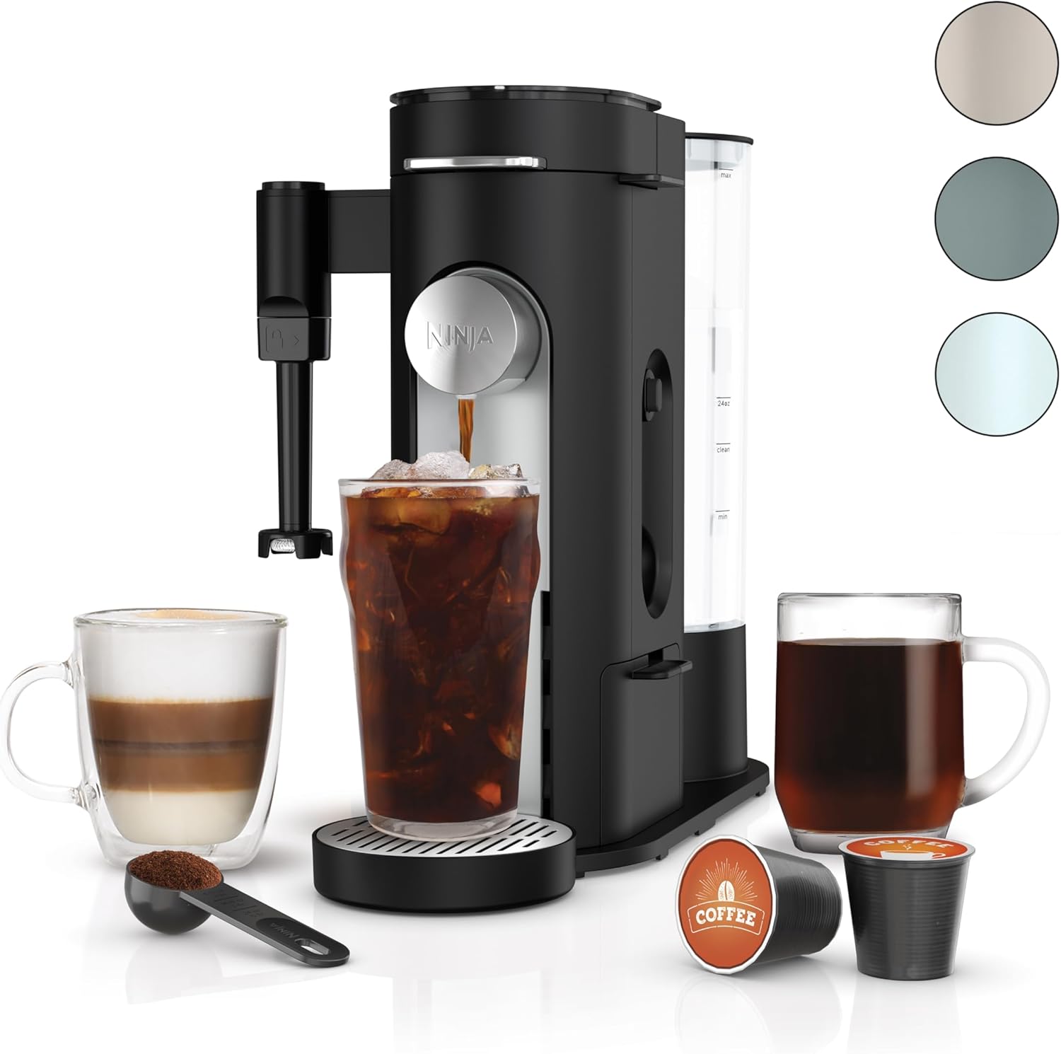 Ninja Single Serve Coffee Maker 56oz Removable Water Reservoir
