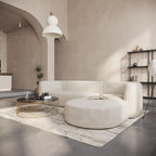 Acanva Luxury Velvet Sofa 3 Seater Modern Curved Back Couch for Living Room