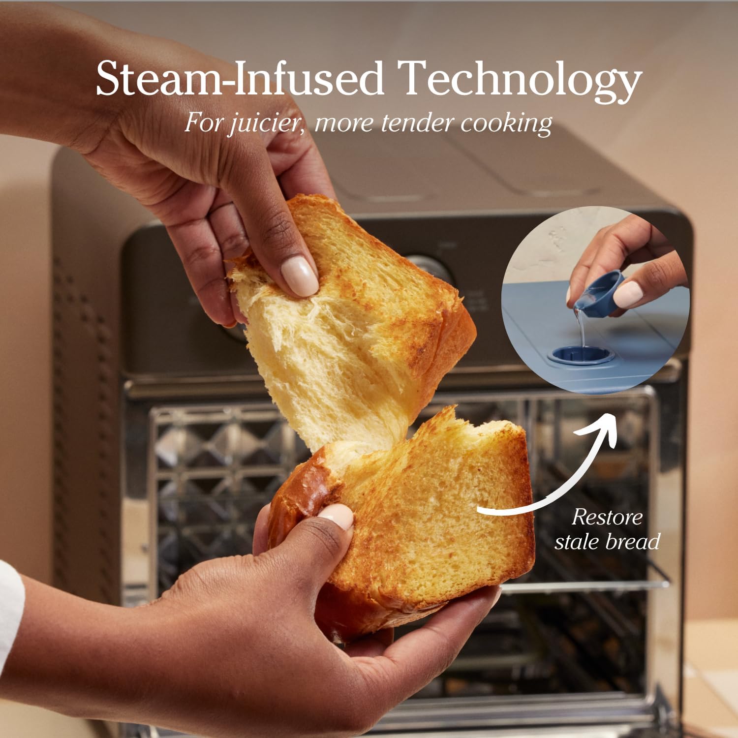 Our Place Air Fryer Toaster Oven 6 in 1 Compact Countertop Blue Multifunction