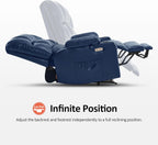 MCombo Large Power Lift Recliner Chair with Dual Motor Massage Heat Faux Leather