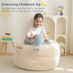 MAXYOYO Convertible Bean Bag Chair Bed for Kids with Foam Filling
