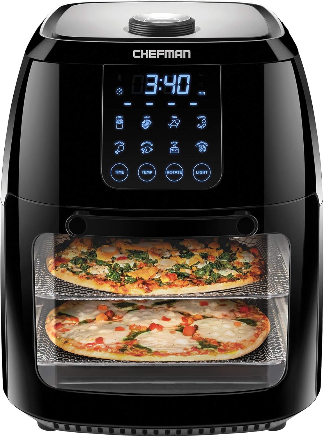 Chefman 12 Quart Air Fryer Oven 6 in 1 Convection Countertop with Presets