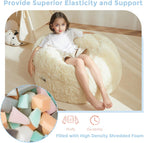 MAXYOYO Convertible Bean Bag Chair Bed for Kids with Foam Filling