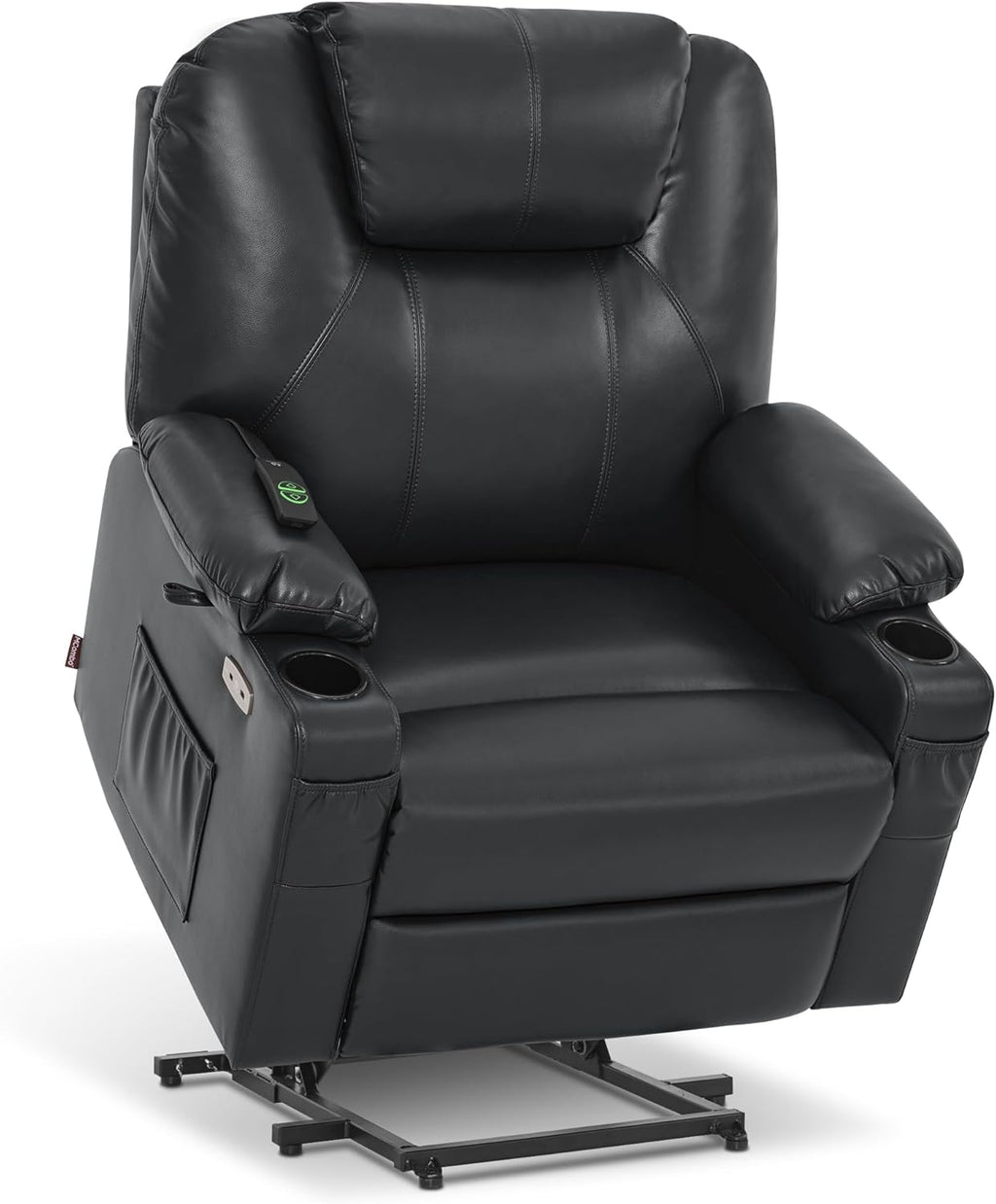 MCombo Electric Power Lift Recliner Massage Heat Chair for Elderly 3 Positions 2 Pockets USB