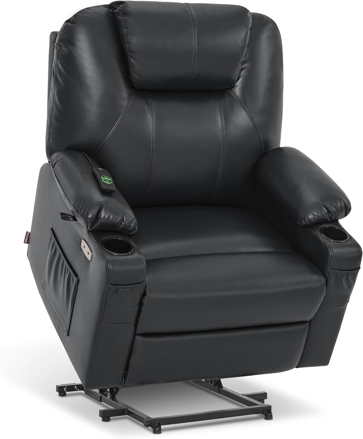 MCombo Electric Power Lift Recliner Massage Heat Chair for Elderly 3 Positions 2 Pockets USB