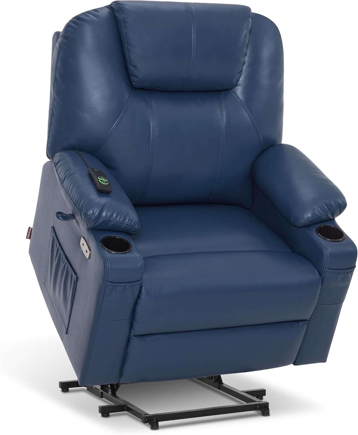 MCombo Electric Power Lift Recliner Massage Heat Chair for Elderly 3 Positions 2 Pockets USB