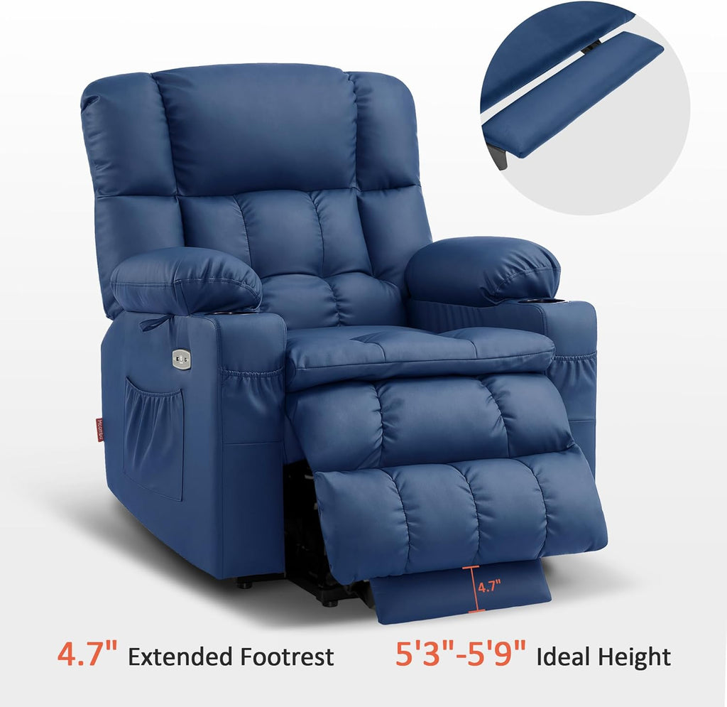 MCombo Dual Motor Power Lift Recliner Chair for Elderly with Heat Massage USB