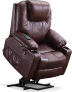 MCombo Electric Power Lift Recliner Massage Heat Chair for Elderly 3 Positions 2 Pockets USB