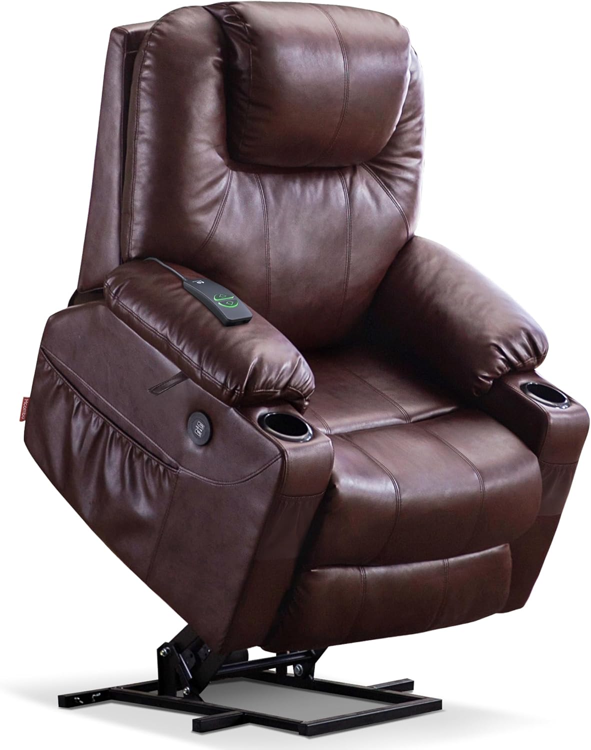 MCombo Electric Power Lift Recliner Massage Heat Chair for Elderly 3 Positions 2 Pockets USB