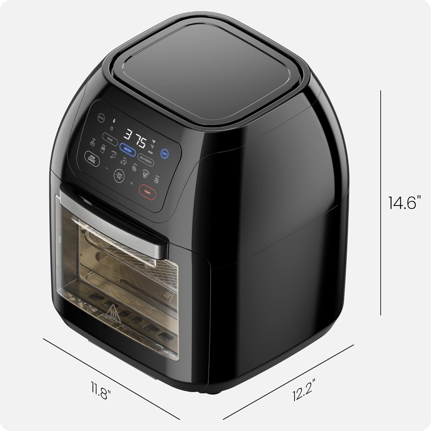 Chefman 12 Quart 6-in-1 Air Fryer Oven Digital Touchscreen 12 Presets Family Size