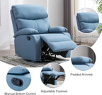GNMLP2020 Swivel Rocker Recliner Chair Manual Small Space Nursery Living Room