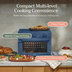 Our Place Air Fryer Toaster Oven 6 in 1 Compact Countertop Blue Multifunction