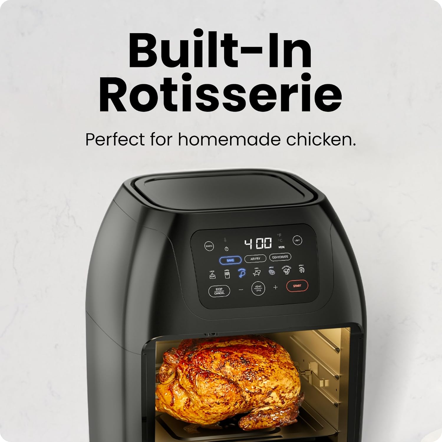 Chefman 12 Quart 6-in-1 Air Fryer Oven Digital Touchscreen 12 Presets Family Size
