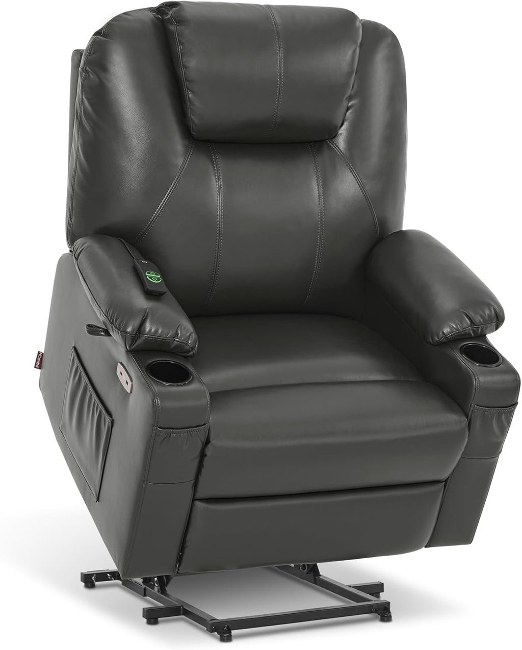 MCombo Electric Power Lift Recliner Massage Heat Chair for Elderly 3 Positions 2 Pockets USB